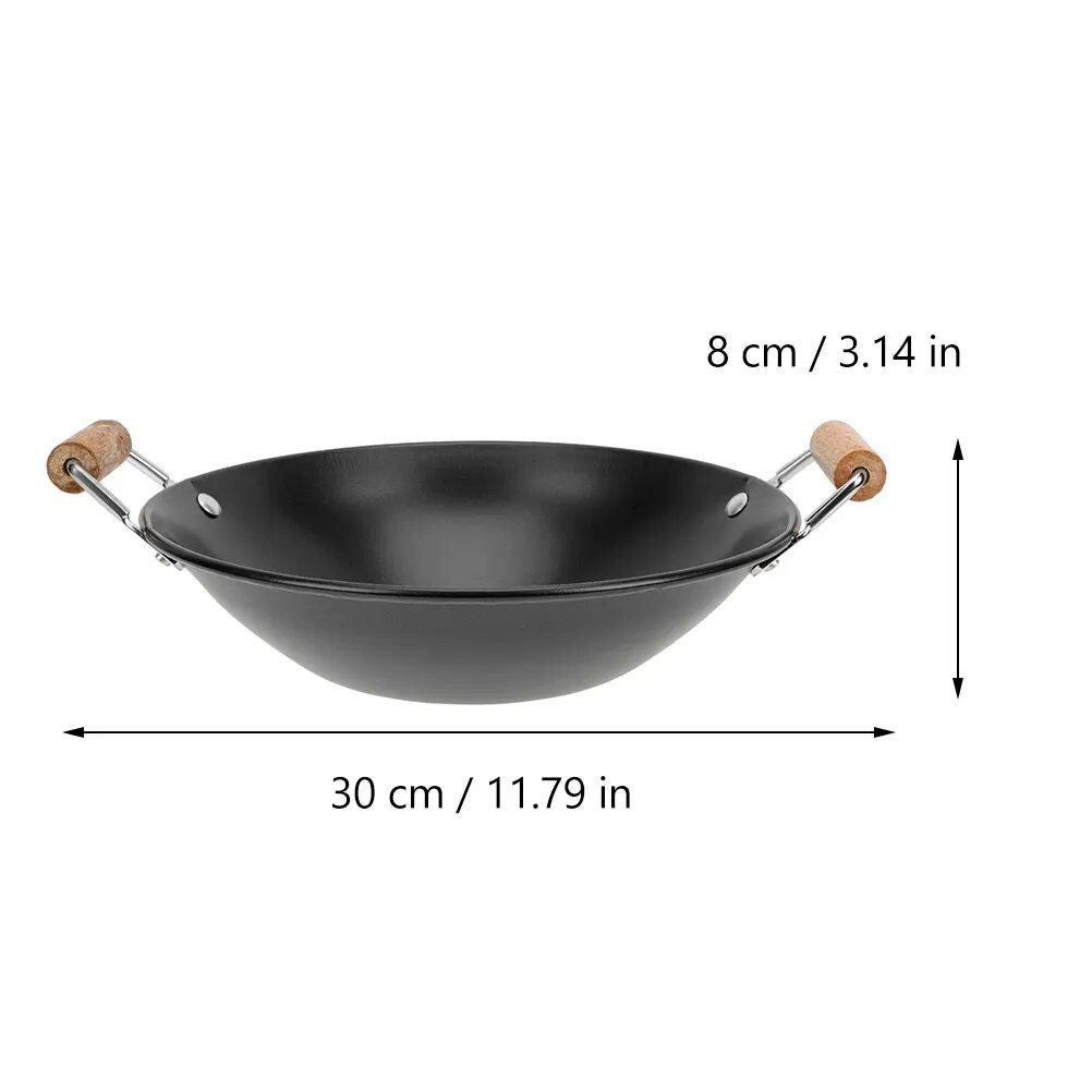 Versatile Stainless Steel Cooking Wok