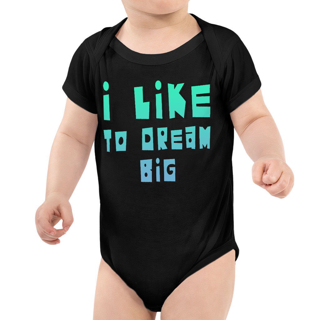 Dream Lover Baby Jersey Onesie - Text Design Baby Bodysuit - Printed Baby One-Piece