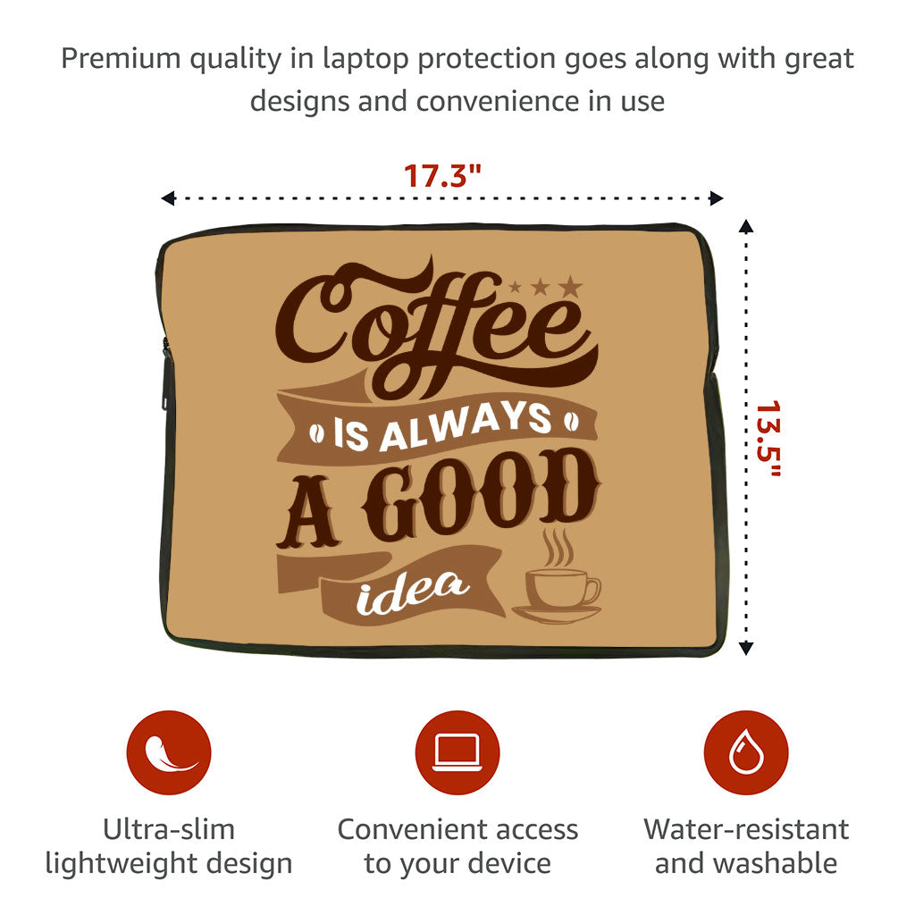 Coffee MacBook Air 14" Two-Sided Sleeve - Creative Laptop Sleeve - Themed MacBook Sleeve