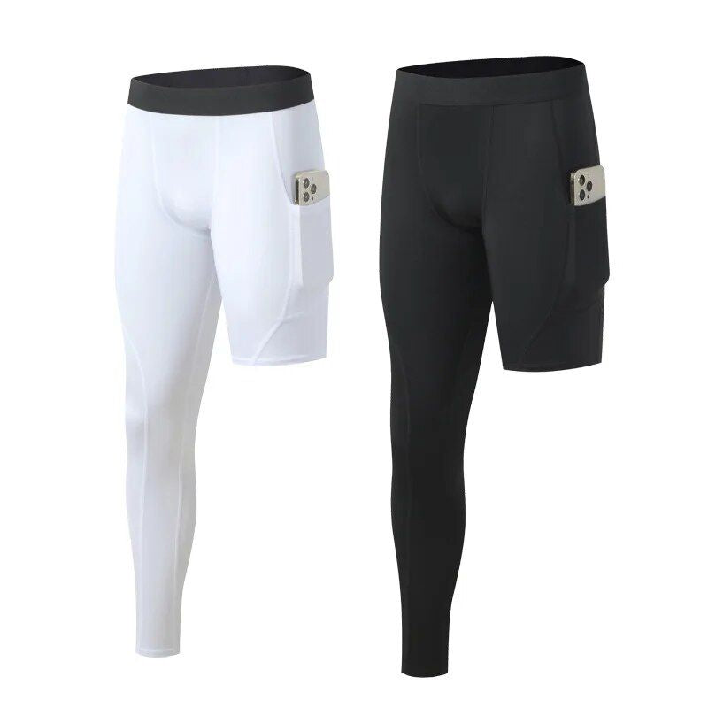 High-Performance Men's Compression Sports Leggings