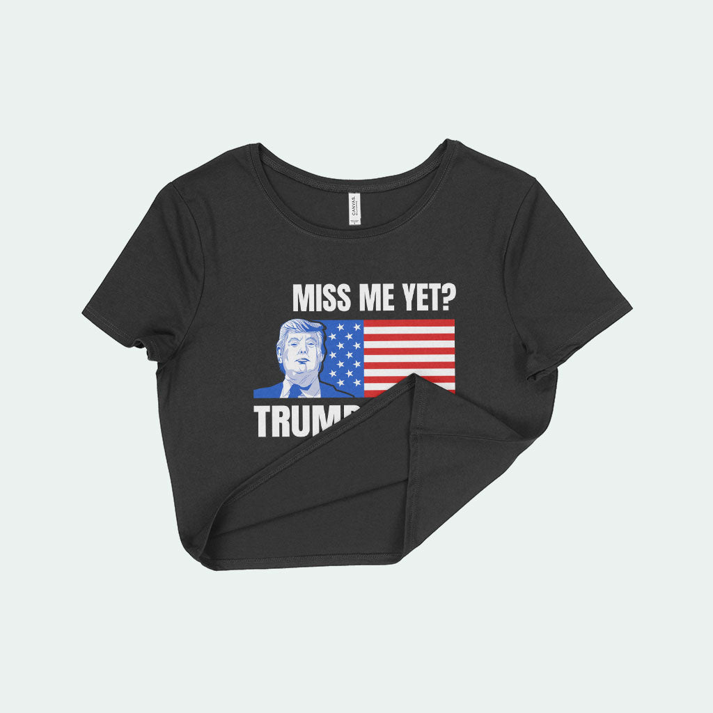 Women's Cropped Donald J Trump T-Shirt - Tee Shirt Trump