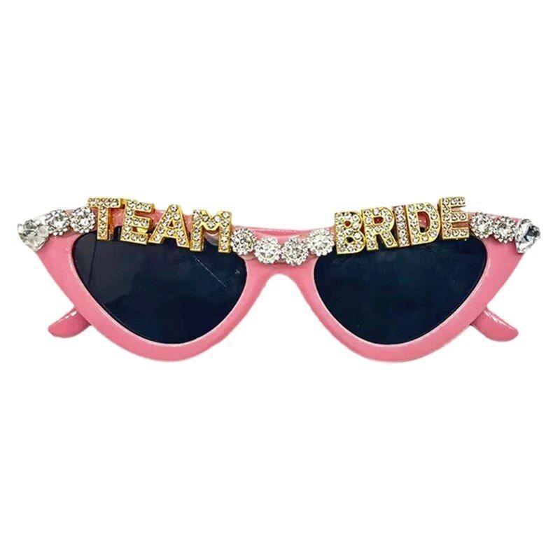 Chic "Bride To Be" Cat-Eye Party Sunglasses with Rhinestone Accents