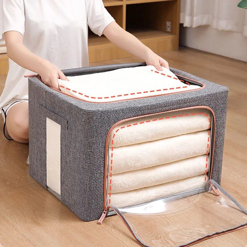 Large Capacity Foldable Clothes & Blanket Organizer