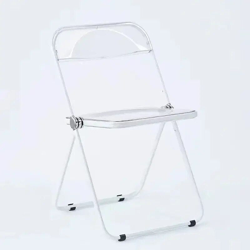 Modern Acrylic Transparent Folding Dining Chair - Set of 4