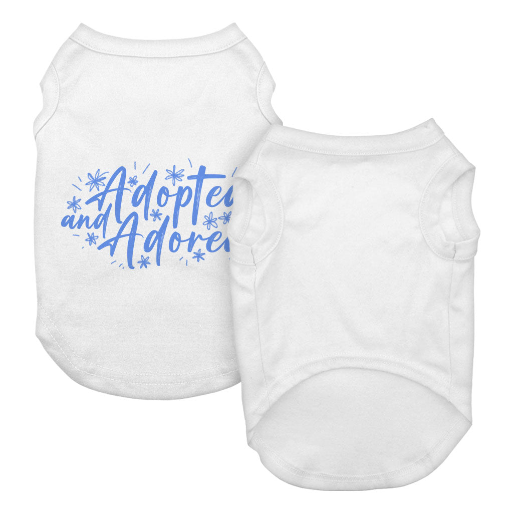 Adopted Dog Tank - Cute Dog T-Shirt - Trendy Dog Clothing