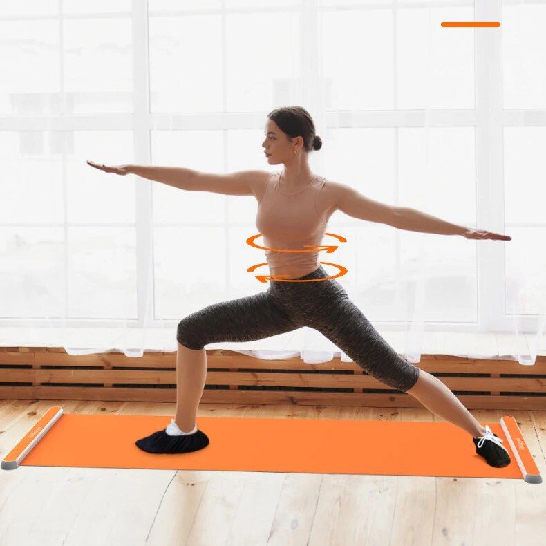 Multi-Purpose Fitness Glide Mat: Yoga, Skating & Balance Trainer