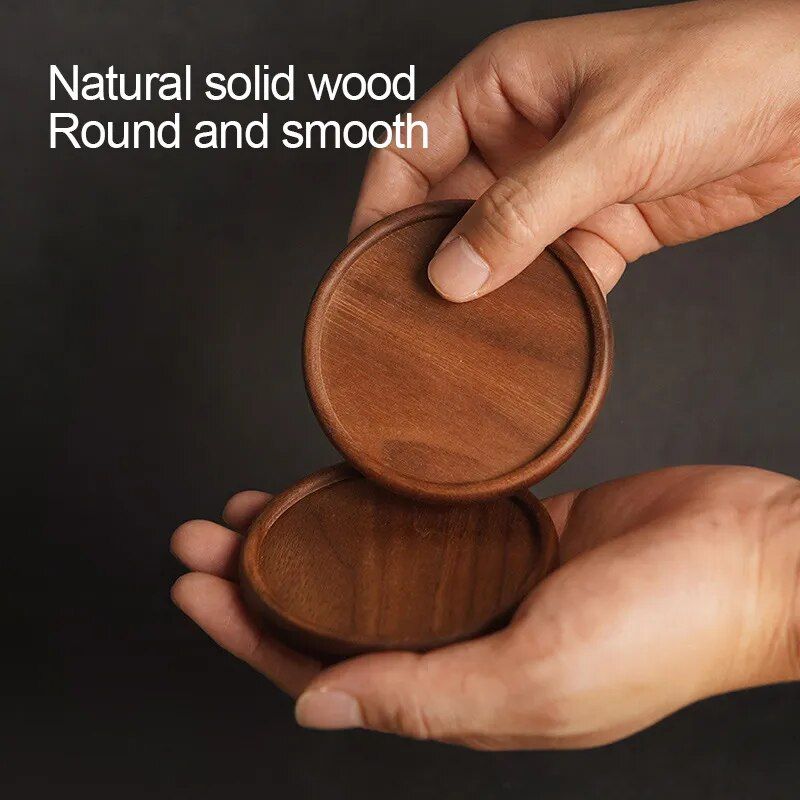 Eco-Friendly Wooden Coaster - Heat Resistant Cup & Teapot Mat