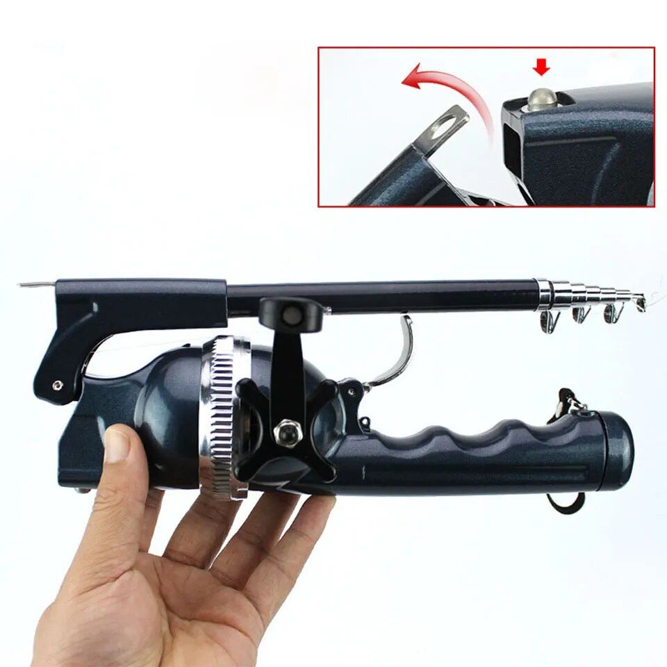 Compact Telescopic Fishing Rod & Reel Combo 134cm