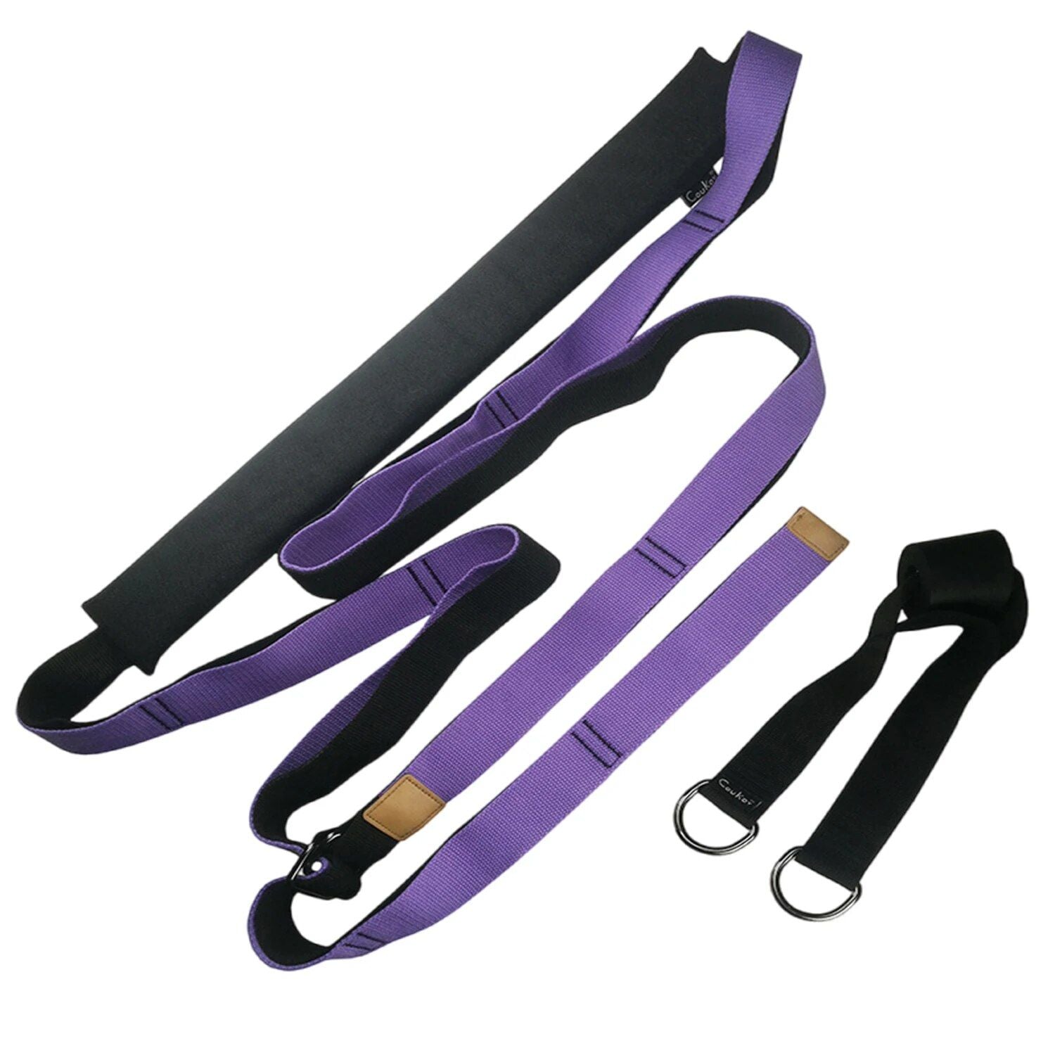 Multi-Purpose Yoga Stretch Strap for Fitness, Ballet, and Gymnastics - Polyester Cotton