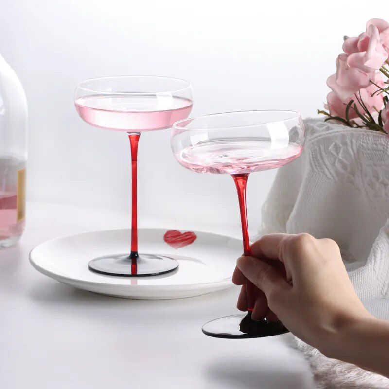 Elegant Crystal Cocktail Glasses - Multipurpose Goblets for Special Occasions