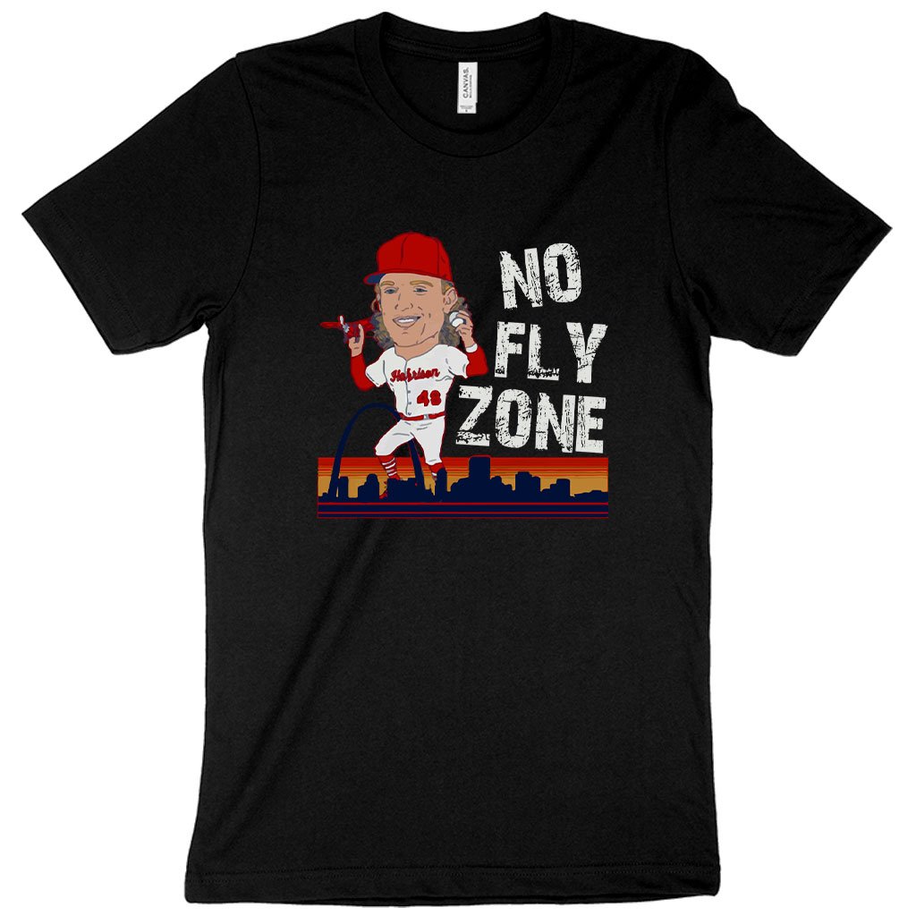 No Fly Zone T-Shirt - Harrison Bader T-Shirt - Baseball T-Shirt