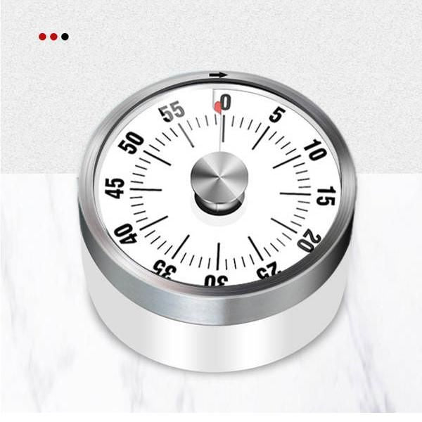 Visual 60-Minute Kitchen & Study Timer - Magnetic, Mechanical Stopwatch with Alarm