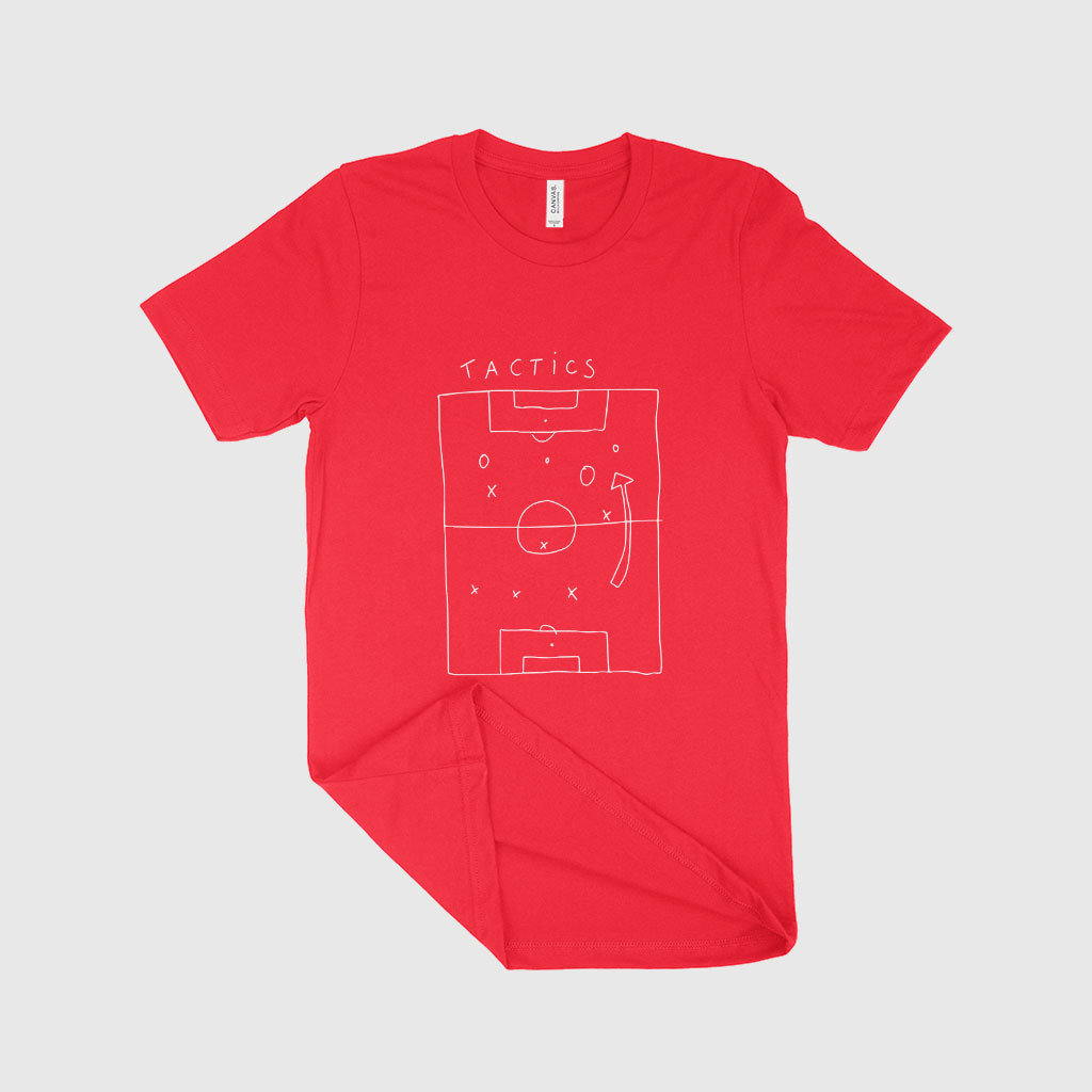 Soccer Tactics Unisex Jersey T-Shirt Made in USA