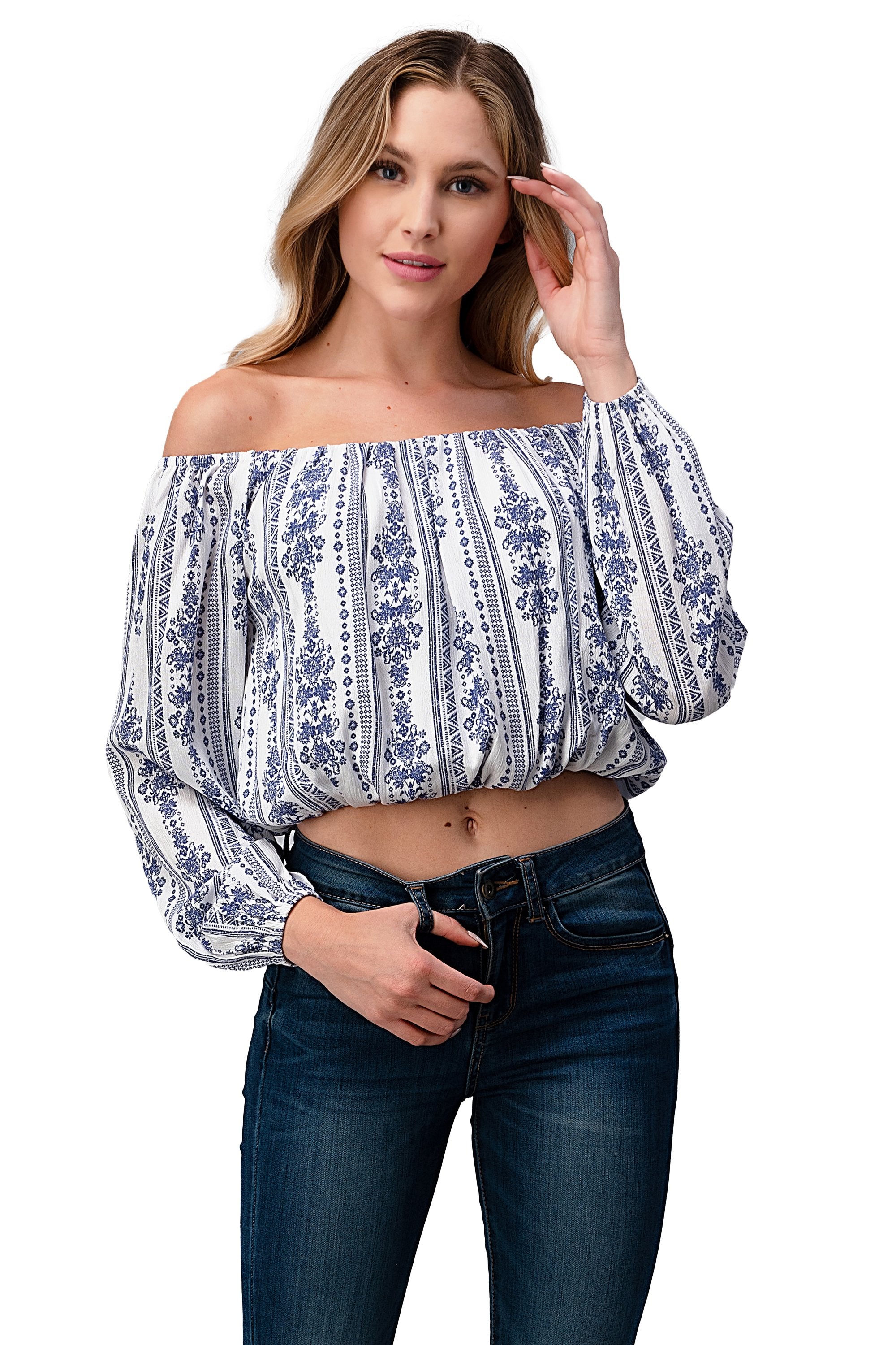 Off Shoulder Blouse Fashion Top