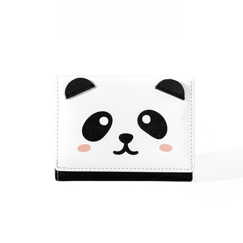 Compact Panda Print Mini Wallet