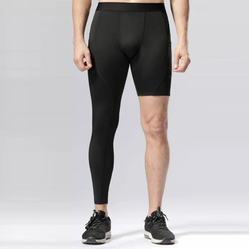 High-Performance Men's Compression Sports Leggings