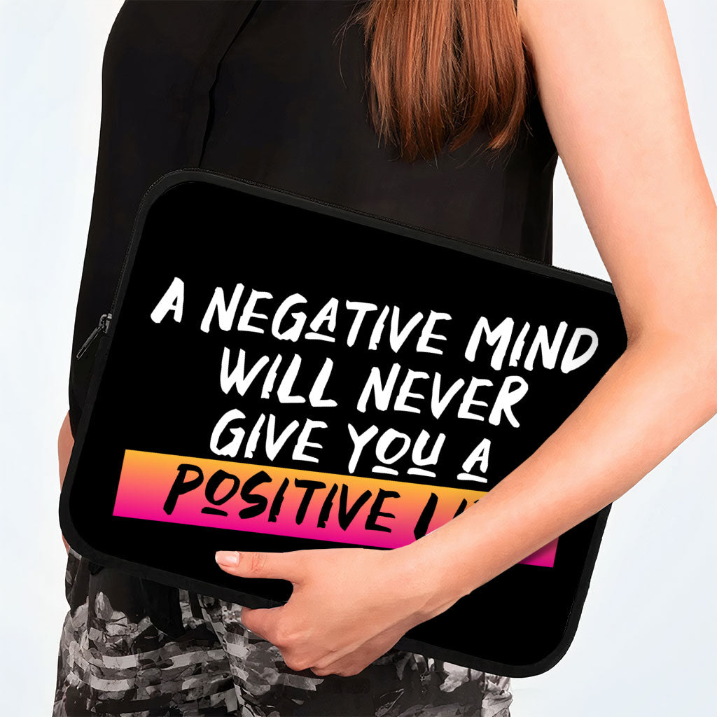 Positive Quote HP 16" Sleeve - Trendy Laptop Sleeve - Cool Laptop Sleeve with Zipper