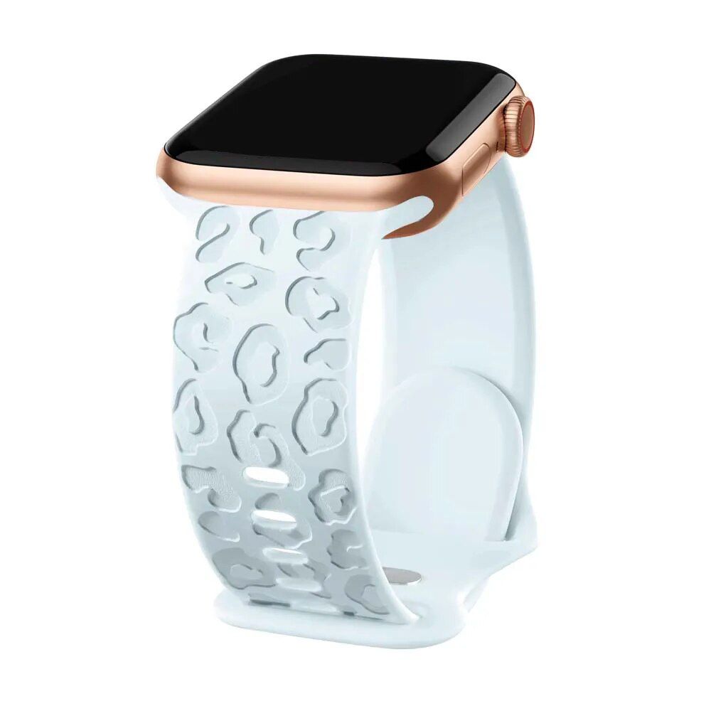 Engraved Silicone Strap for Apple Watch - Fashionable & Compatible with All Series