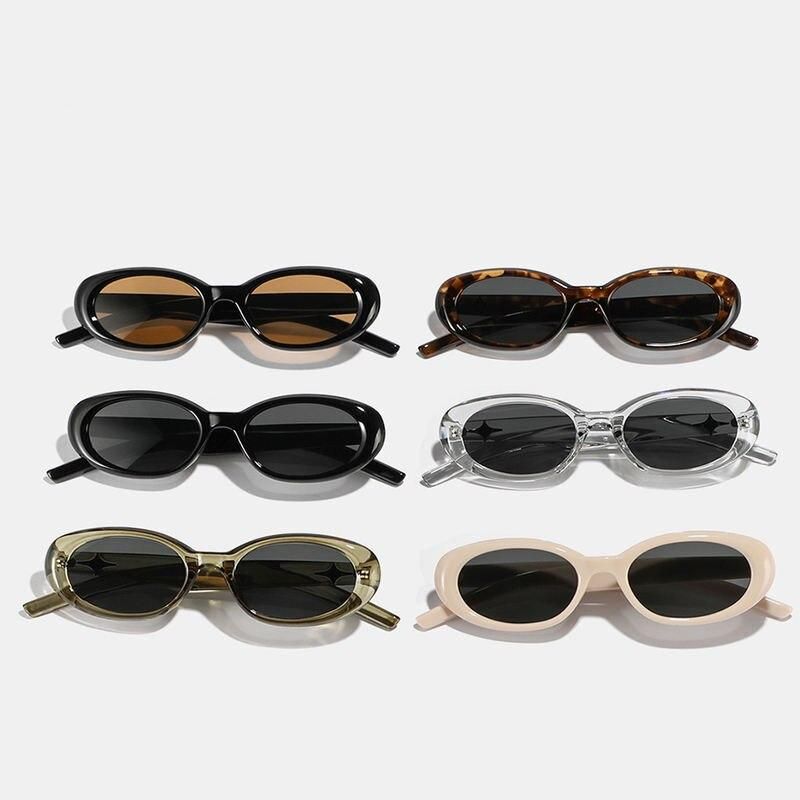 2023 Retro Chic Narrow Oval Sunglasses