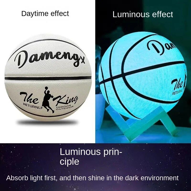 Reflective Glow-in-the-Dark Basketball