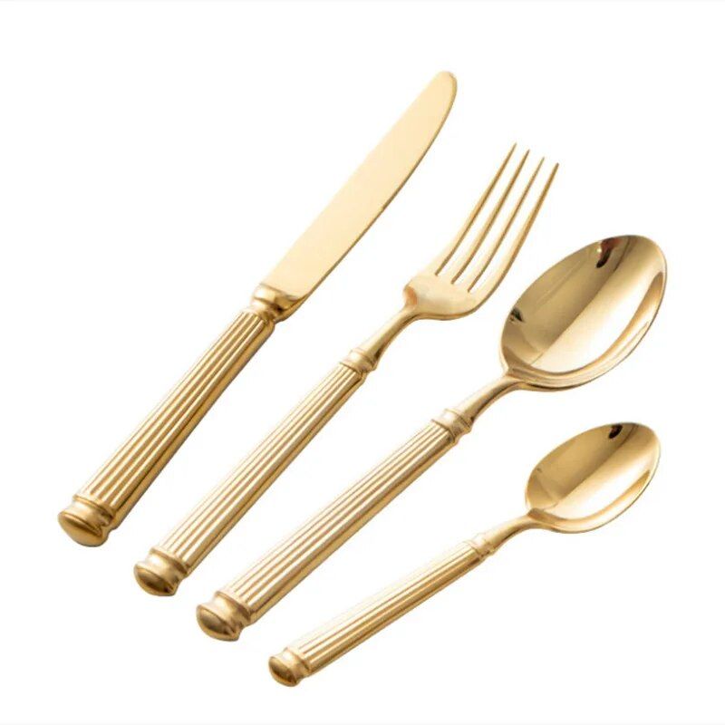 Luxury 18/10 Stainless Steel 4-Piece Cutlery Set