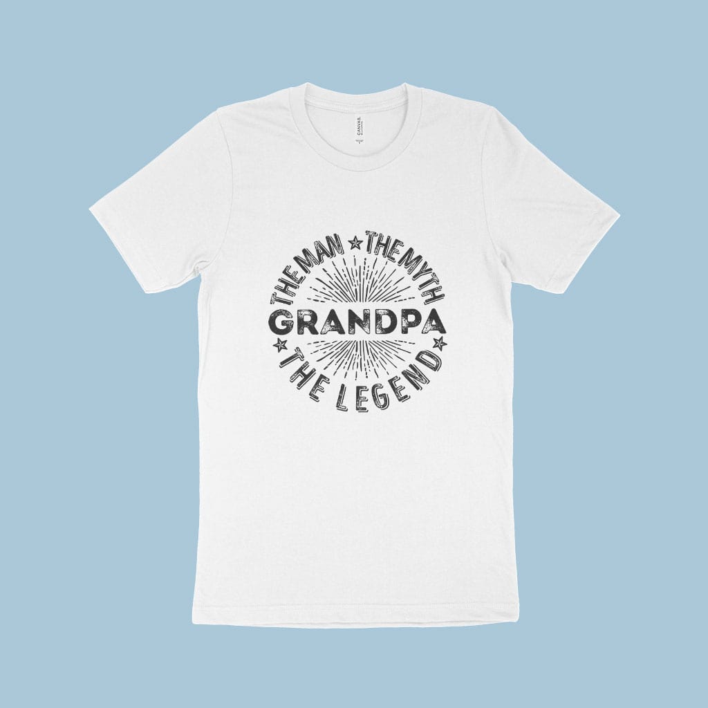 Grandpa Men’s Jersey T-Shirt Made in USA