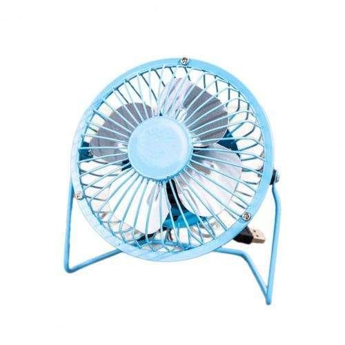 Compact USB-Powered Metal Desk Fan