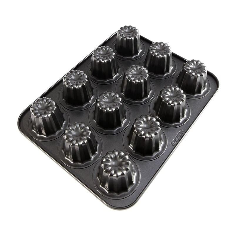 12-Cavity Non-Stick Canele Muffin Bakeware