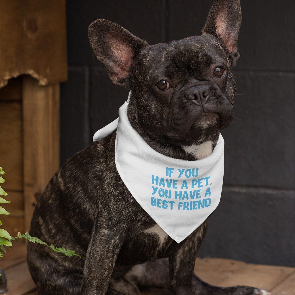 Cute Design Pet Bandana - Quote Dog Bandana - Best Print Pet Scarf