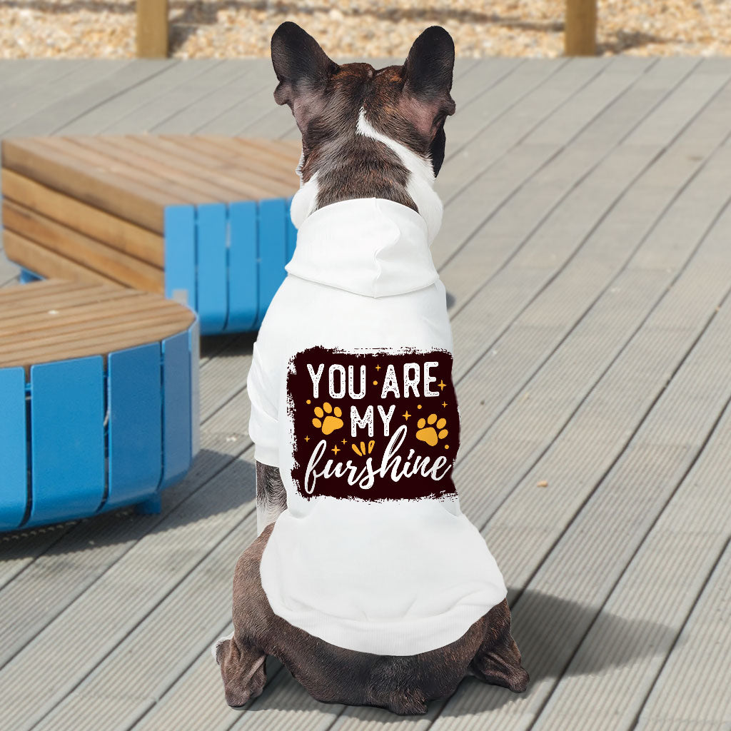 Cute Quote Dog Hoodie - Furshine Dog Coat - Text Design Dog Clothing