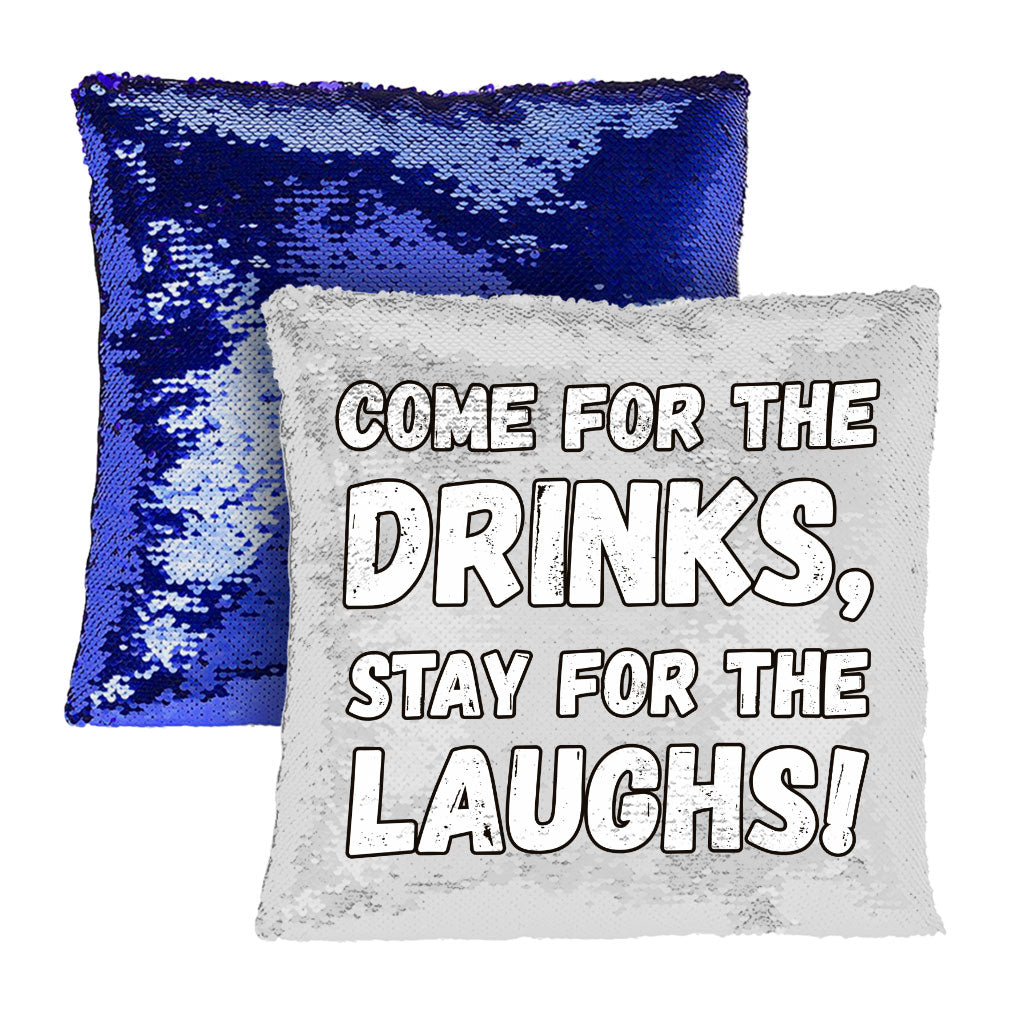 Funny Quote Sequin Pillow Case - Funny Saying Pillow Case - Cool Design Pillowcase