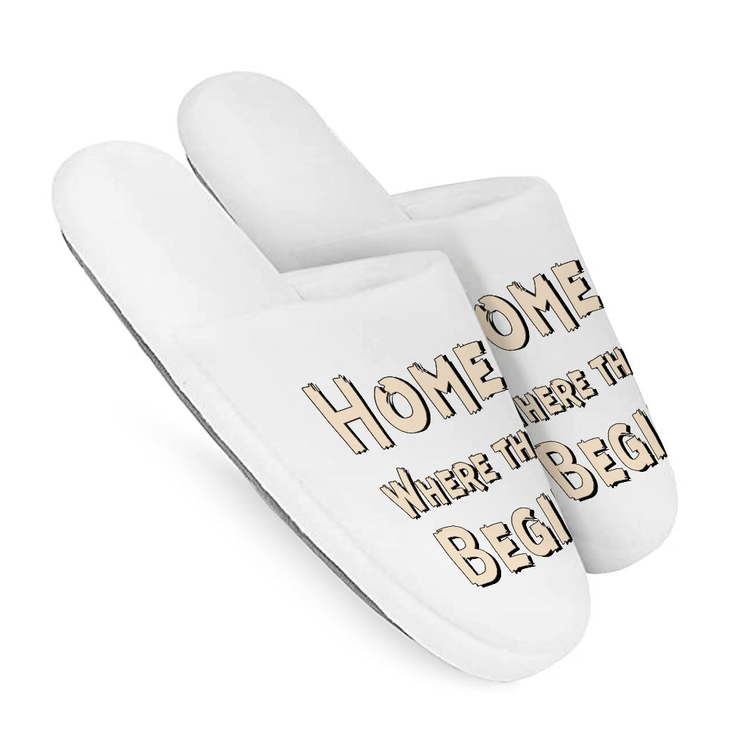 Cool Saying Memory Foam Slippers - Quotes Slippers - Graphic Slippers