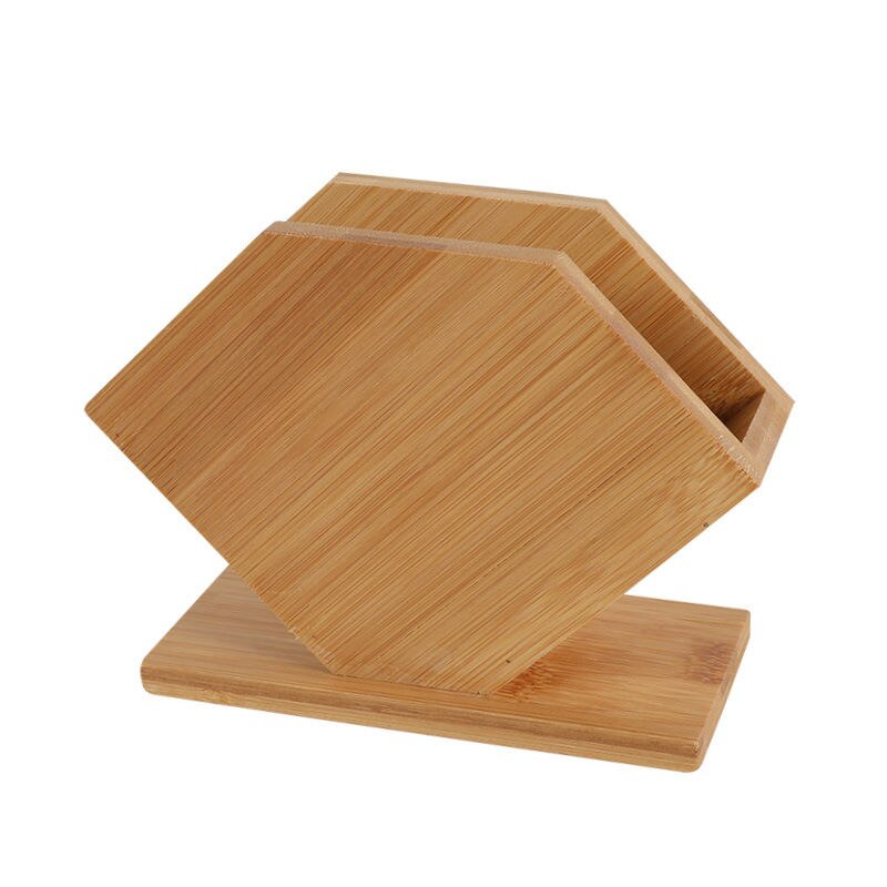 Elegant Bamboo Napkin Holder - Japanese Style Tabletop Tissue Box for Home and Hospitality