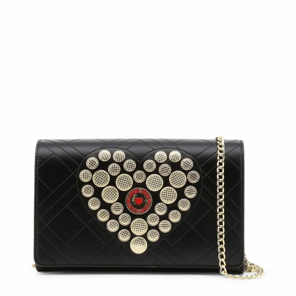 Love Moschino Black Heart Crossbody Bag