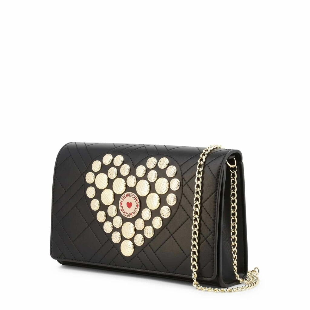 Love Moschino Black Heart Crossbody Bag