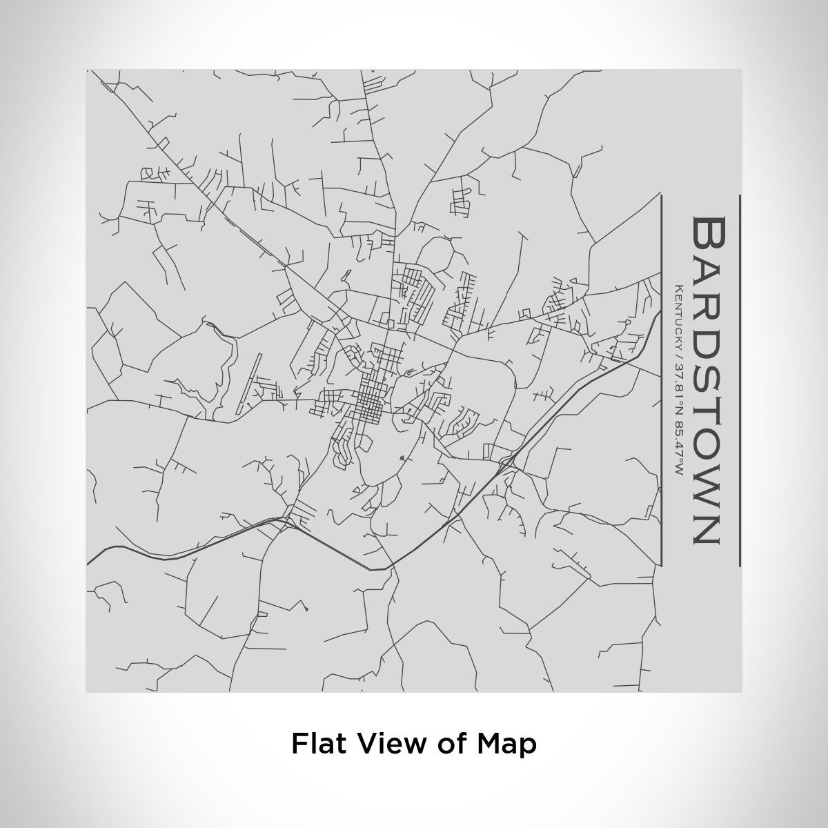 Bardstown - Kentucky Engraved Map Tumbler | Cyan Castor