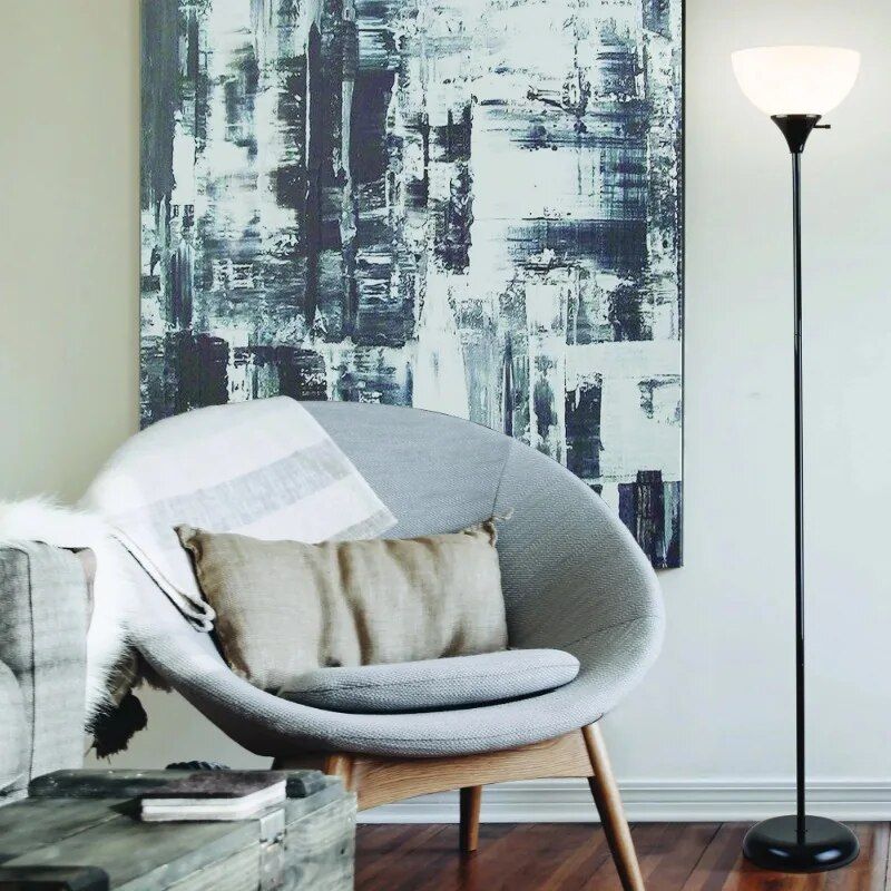 LED Torchiere Floor Lamp 71" - Modern Uplighting for Bedroom and Living Room