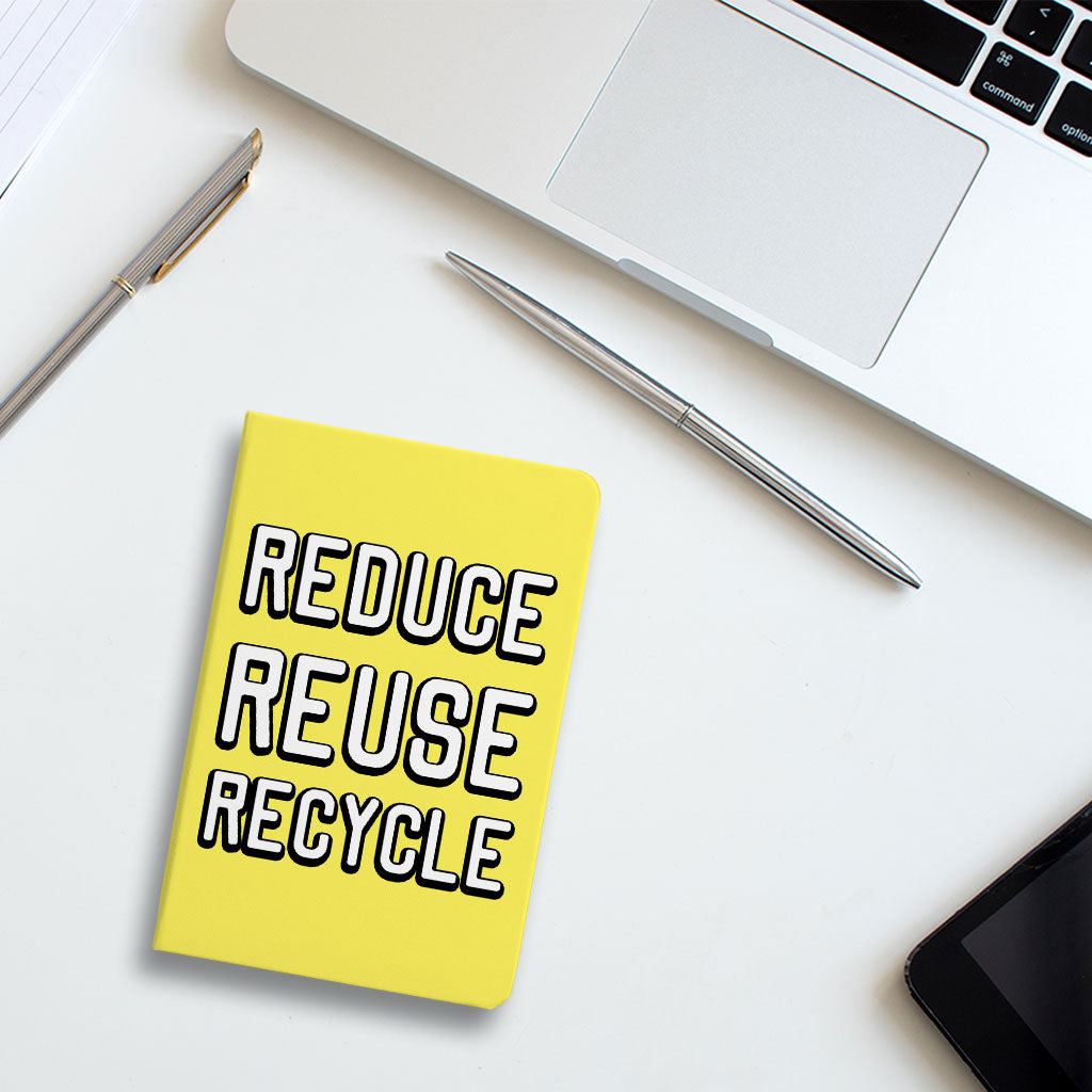 Reduce Reuse Recycle Journal - Cute Design Notebook - Best Design Journal