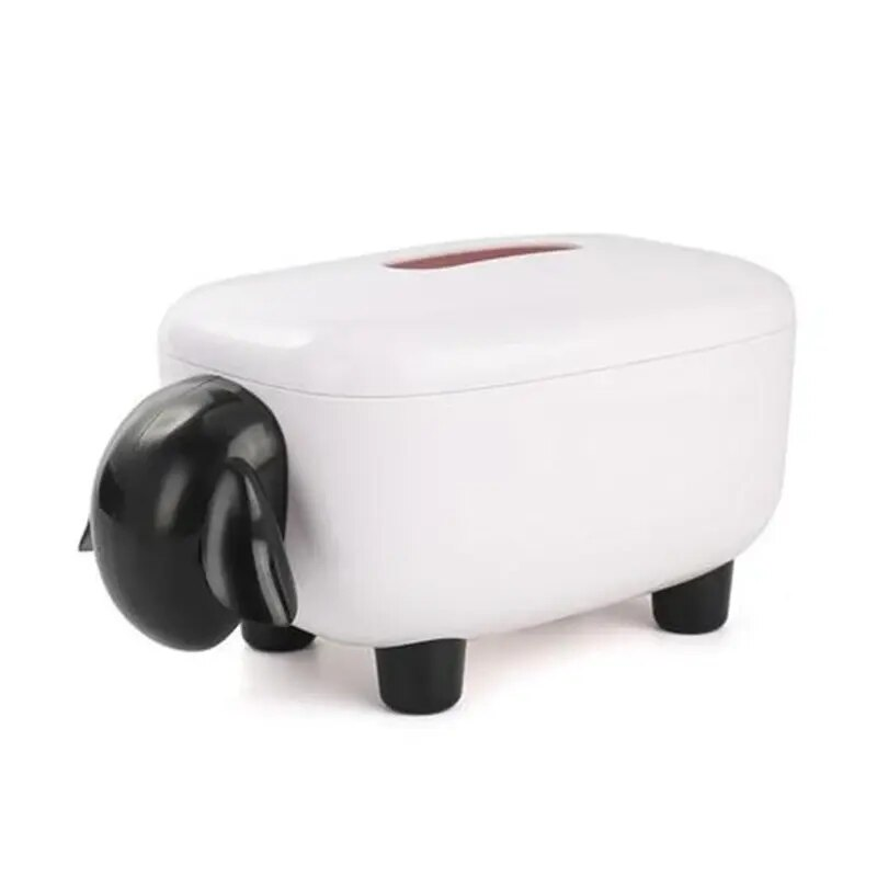 Adorable Lamb-Shaped Tissue Holder – Perfect for Car, Kitchen, and Home Decor