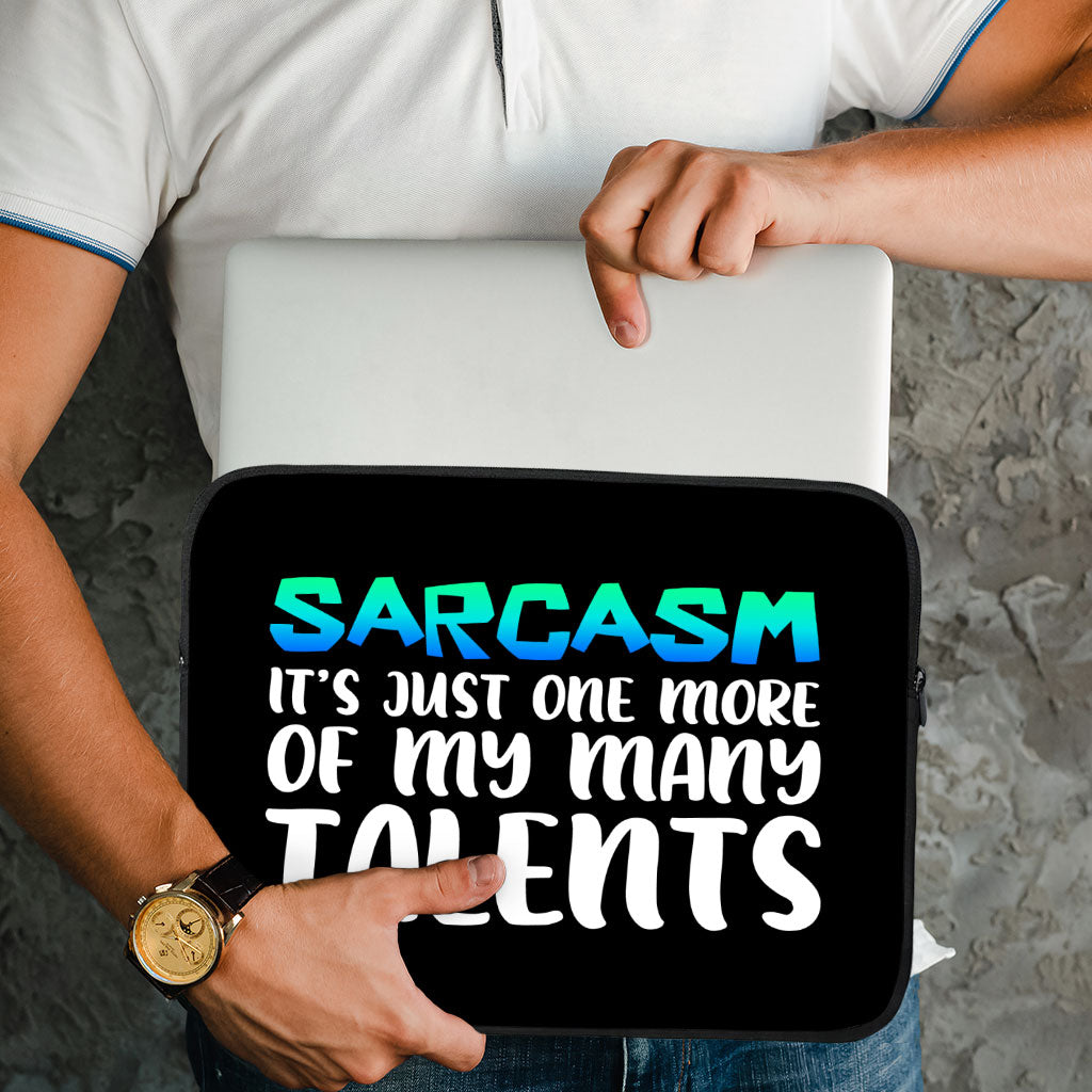 Sarcasm MacBook Pro 14" Two-Sided Sleeve - Funny Laptop Sleeve - Printed MacBook Sleeve