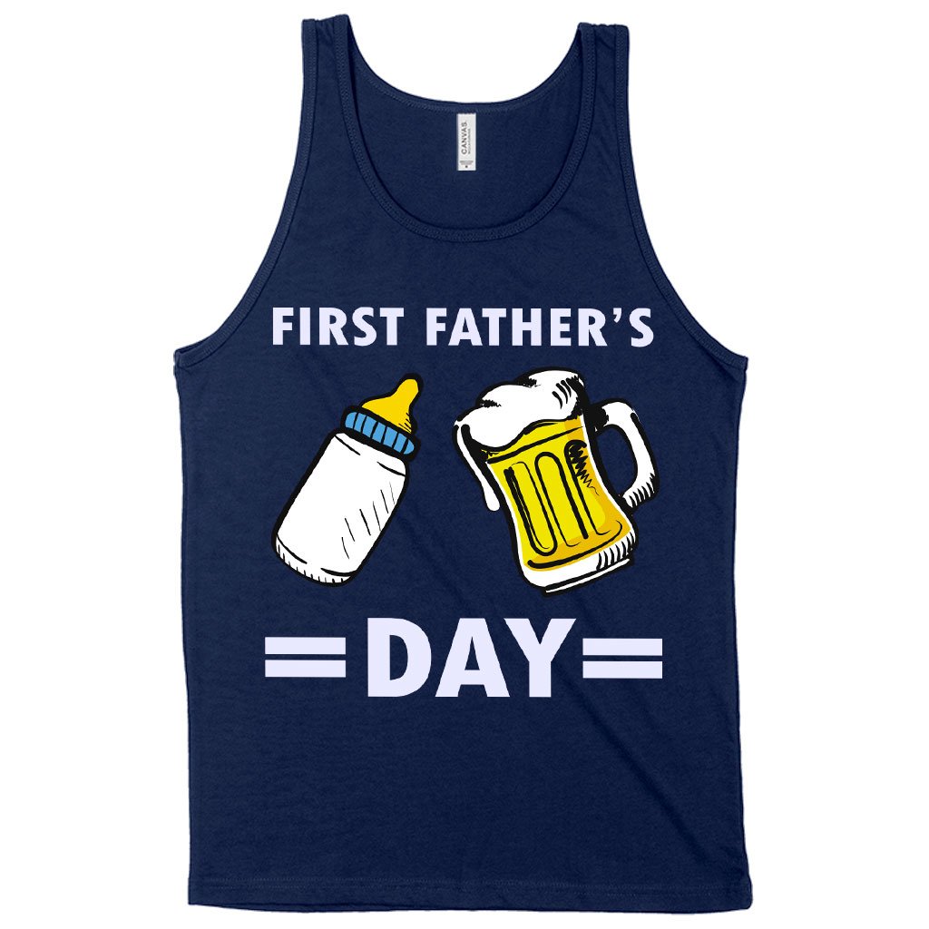 First Father's Day Tank - Funny Father's Day Tanks