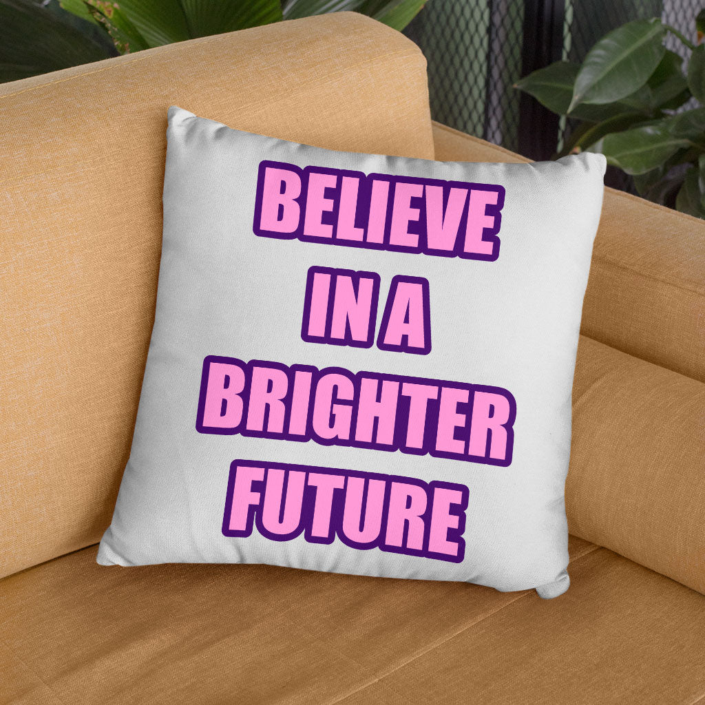 Believe Square Pillow Cases - Cool Pillow Covers - Graphic Pillowcases