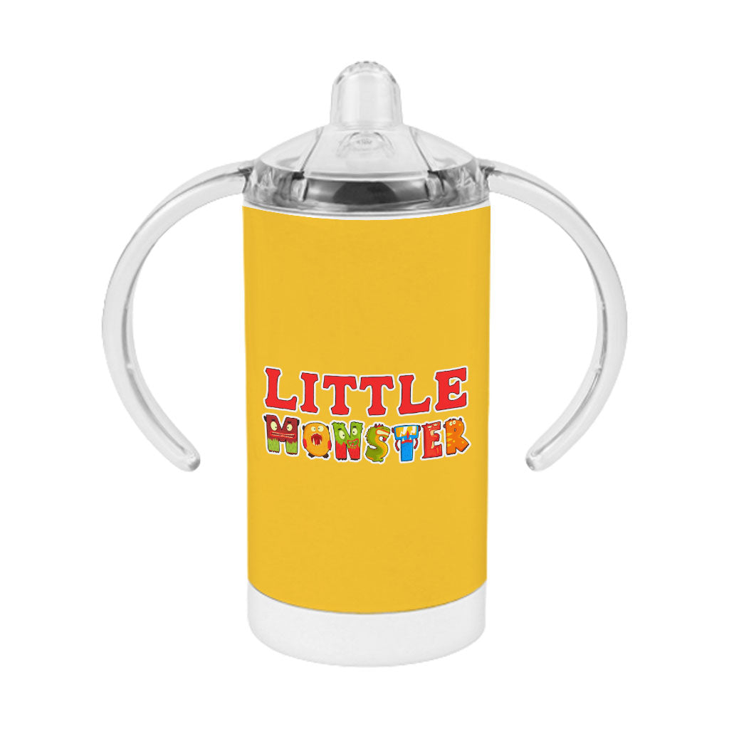 Little Monster Sippy Cup - Funny Baby Sippy Cup - Illustration Sippy Cup