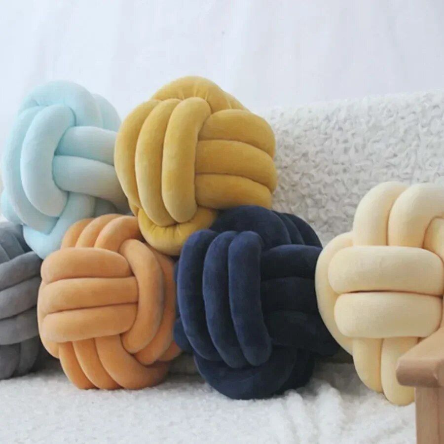 Creative Knot Ball Stuffed Pillow