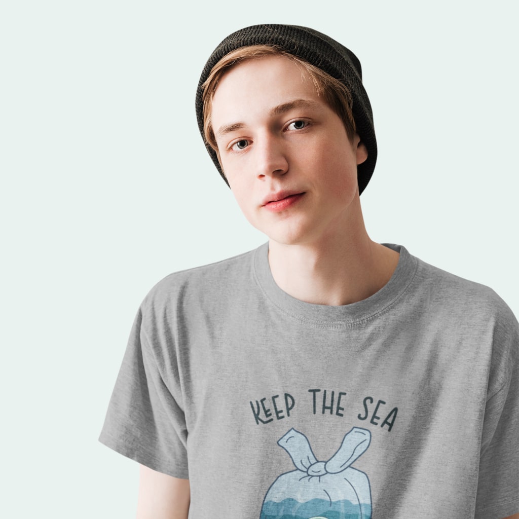 Keep the Sea Plastic Free Unisex Jersey T-Shirt Made in USA