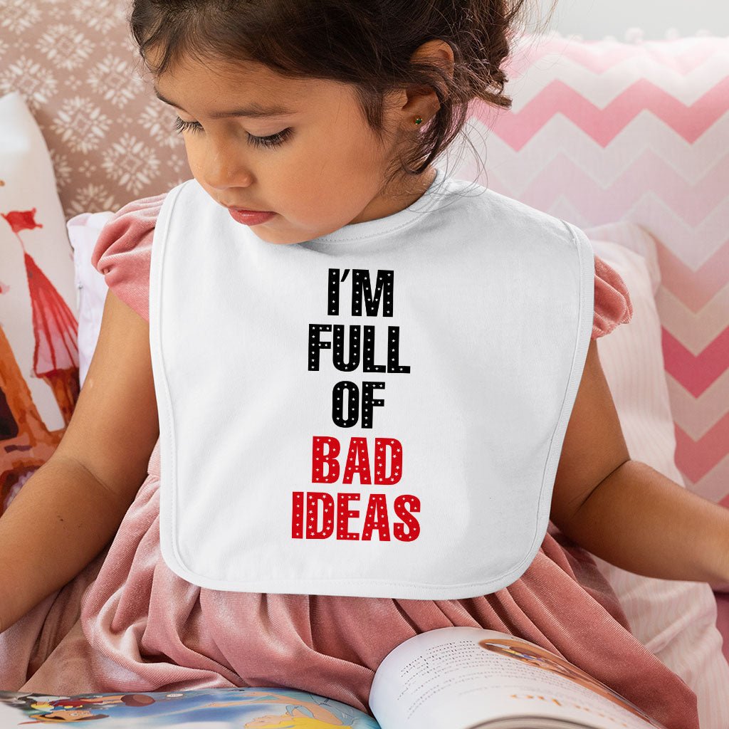 Funny Quote Baby Bibs - Cool Design Baby Feeding Bibs - Printed Bibs for Eating