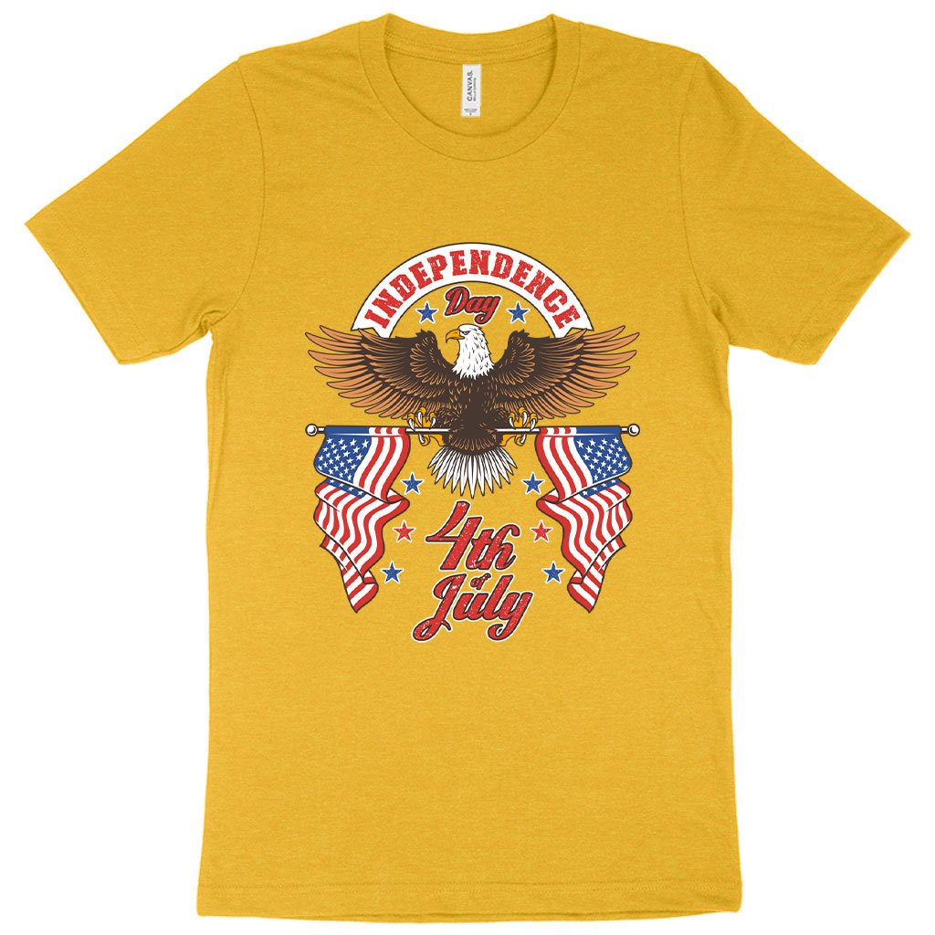 Heather Independence Day 4th of July T-Shirt - Independence Day T-Shirts - Patriotic USA T-Shirt