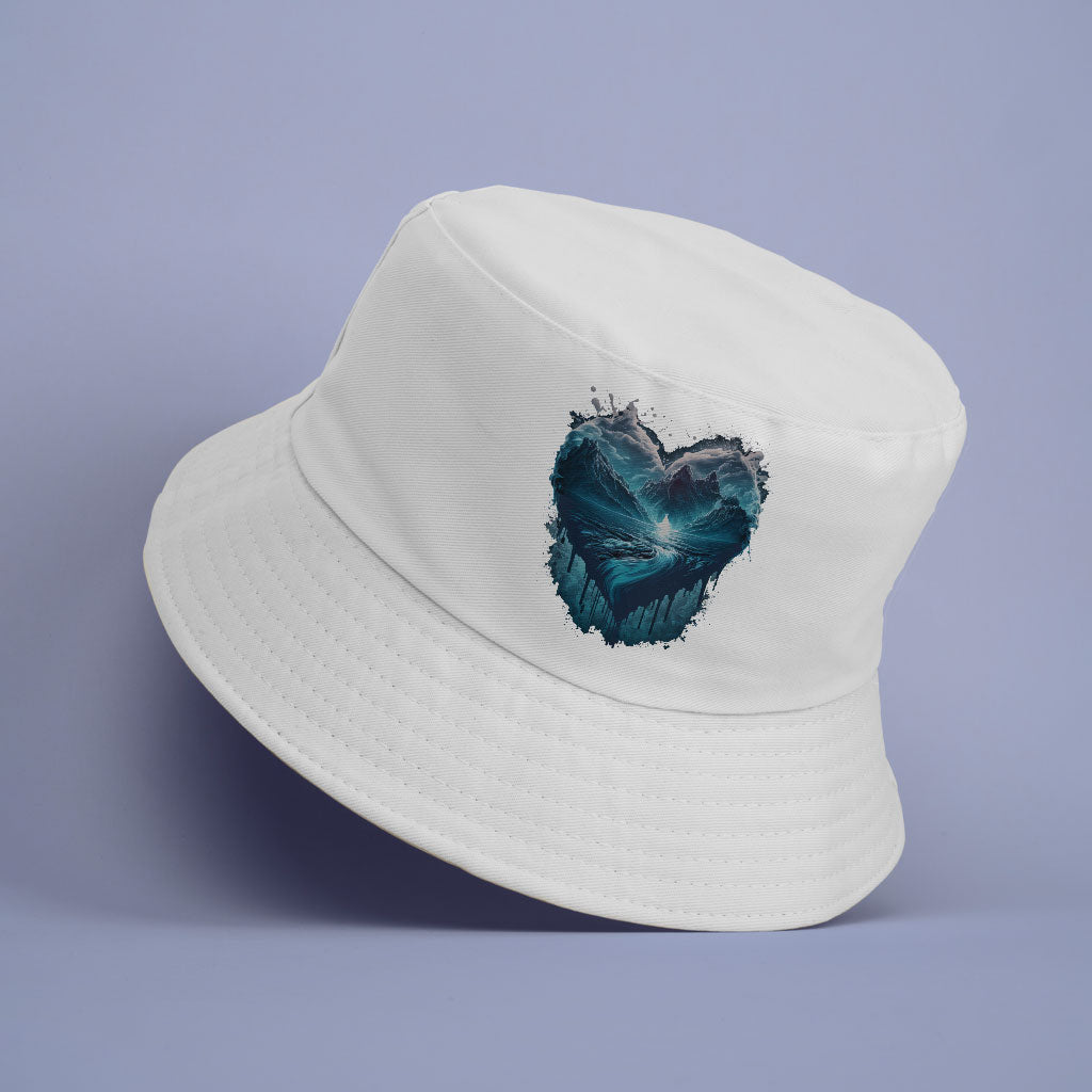 Ice Print Bucket Hat - Graphic Hat - Beautiful Bucket Hat