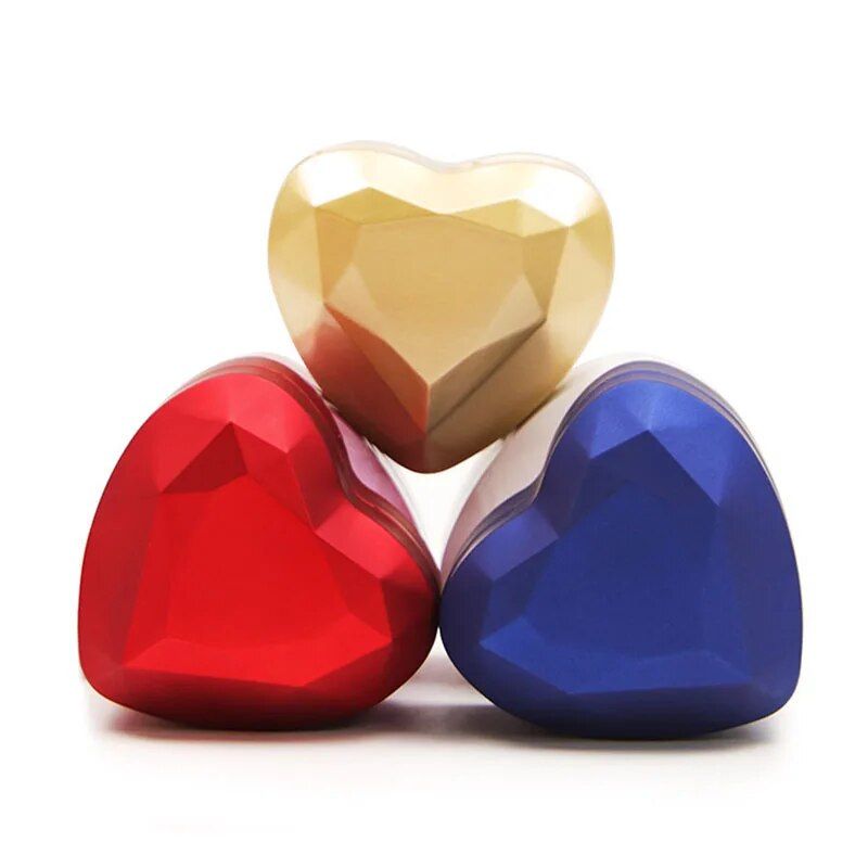 Enchanting LED Heart-Shaped Ring Box - Elegant Jewelry Presentation Case