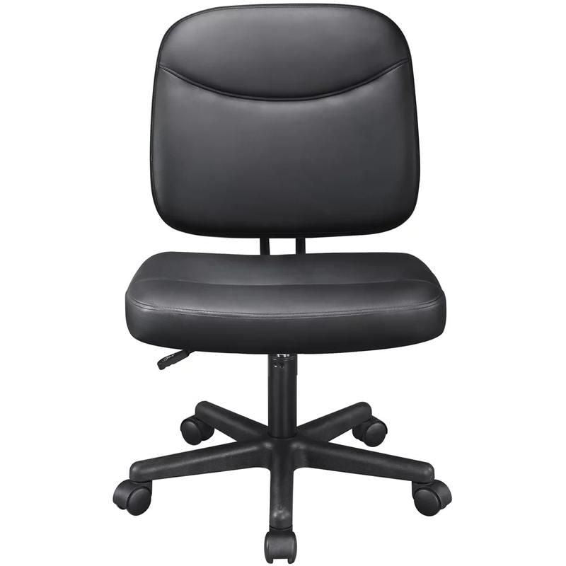 Sleek Black Height Adjustable Swivel Office Chair